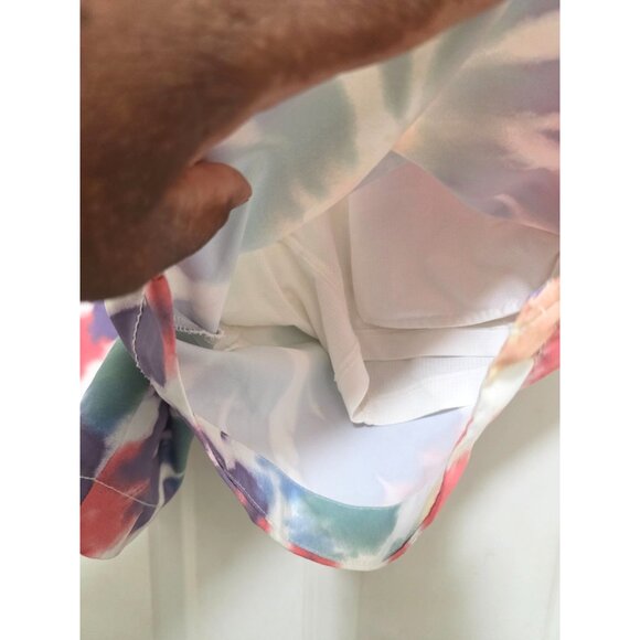 Abercrombie & Fitch Mens Tie-Dye Swim Shorts With Drawstring Waist & Back Pocket - Picture 6 of 9